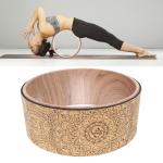 Fitness Yoga Roller Wheel , Cork Yoga Wheel TPE Yoga Circles Gym Workout Back