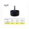 Buy cheap KR-P0393 1" Embossed Plastic Sofa Feet Replacement Cylindrical HDPE Material from wholesalers