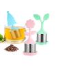 Buy cheap BPA Free Stainless Steel Tea Bag Strainer With Silicone Flower / Leaf / Christmas Tree Shape from wholesalers