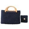 Buy cheap Hand Weaving Natural Hemp Rope Crochet Hand Bag Woven With Wooden Handle from wholesalers