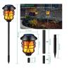 Buy cheap Waterproof 43.11inches 5.5v Flickering Solar Torches Lights from wholesalers