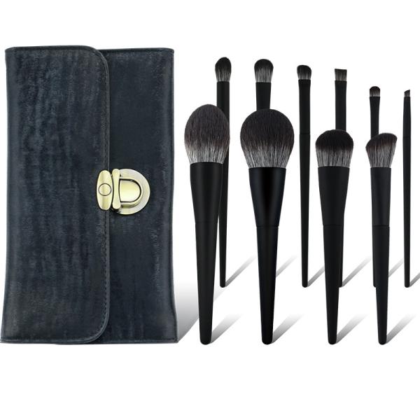10pcs Premium Cosmetic Makeup Brush Set Cruelty Free Microcrystalline Hair
