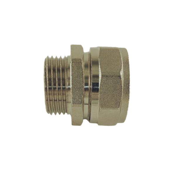 Buy cheap High pressure Brass Compression Fittings 16mm Brass Male Adapter from wholesalers