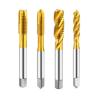 Buy cheap M1-M20 HSS Titanium-Coated Straight Slot Tip 3/4 Straight Flutes Plug Hand Spiral Die Tap for Bearing Steel Carbide Tap & Die from wholesalers