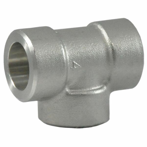 Buy cheap 2000lb Socket Weld Tee B16.11 3/4" Npt Stainless Steel Forged Fittings from wholesalers