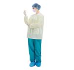 CE FDA Knit Cuffs Disposable Lab Coats GB15979-2002