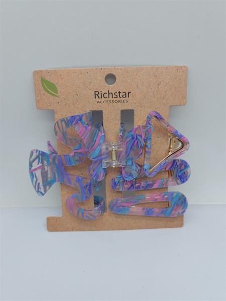 Buy cheap Flower Butterfly Acrylic Hair Accessories Hair Claws Elegant Translucent from wholesalers