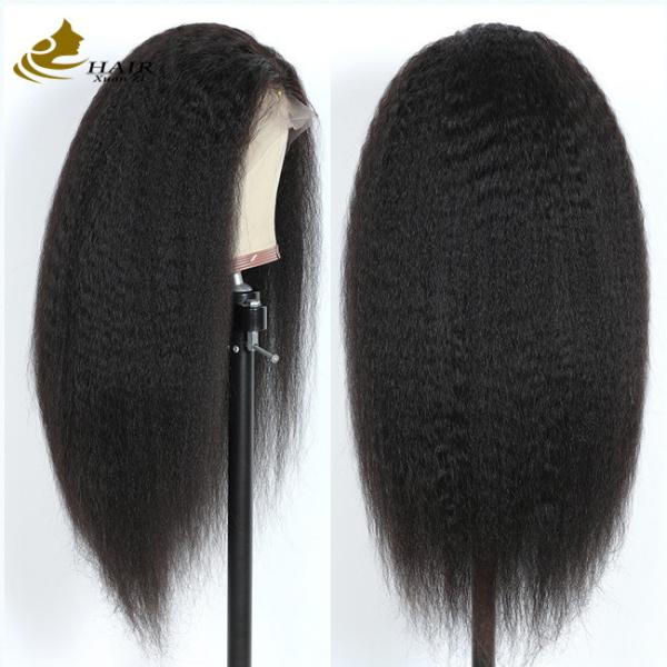 Buy cheap Handcraft Customized Human Hair Wigs Straight Realistic Hairline from wholesalers