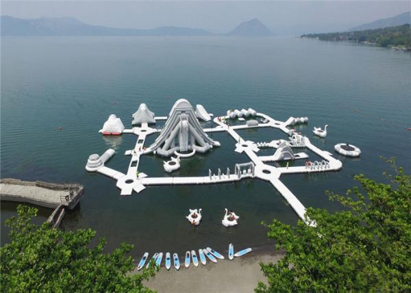 Buy cheap Nontoxic Outdoor Commercial Inflatable Water Park Unique Modern Design from wholesalers