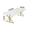Buy cheap Light Luxury Scandinavian Style Office Furniture 2 Meters Marble Conference Table and Desk from wholesalers