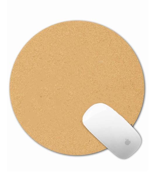 Buy cheap Dia 21cm Round Cork Mouse Pads Biodegradable Antiskid Custom LOGO from wholesalers
