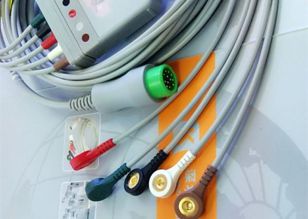 Buy cheap 12 Pin 5 Leads One Piece ECG Cable Monitor Connector Cable Compatible Mindray from wholesalers