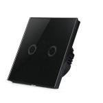 EU Standard Light Wall Touch Switch ,1 gang waterproof toughened glass panel For