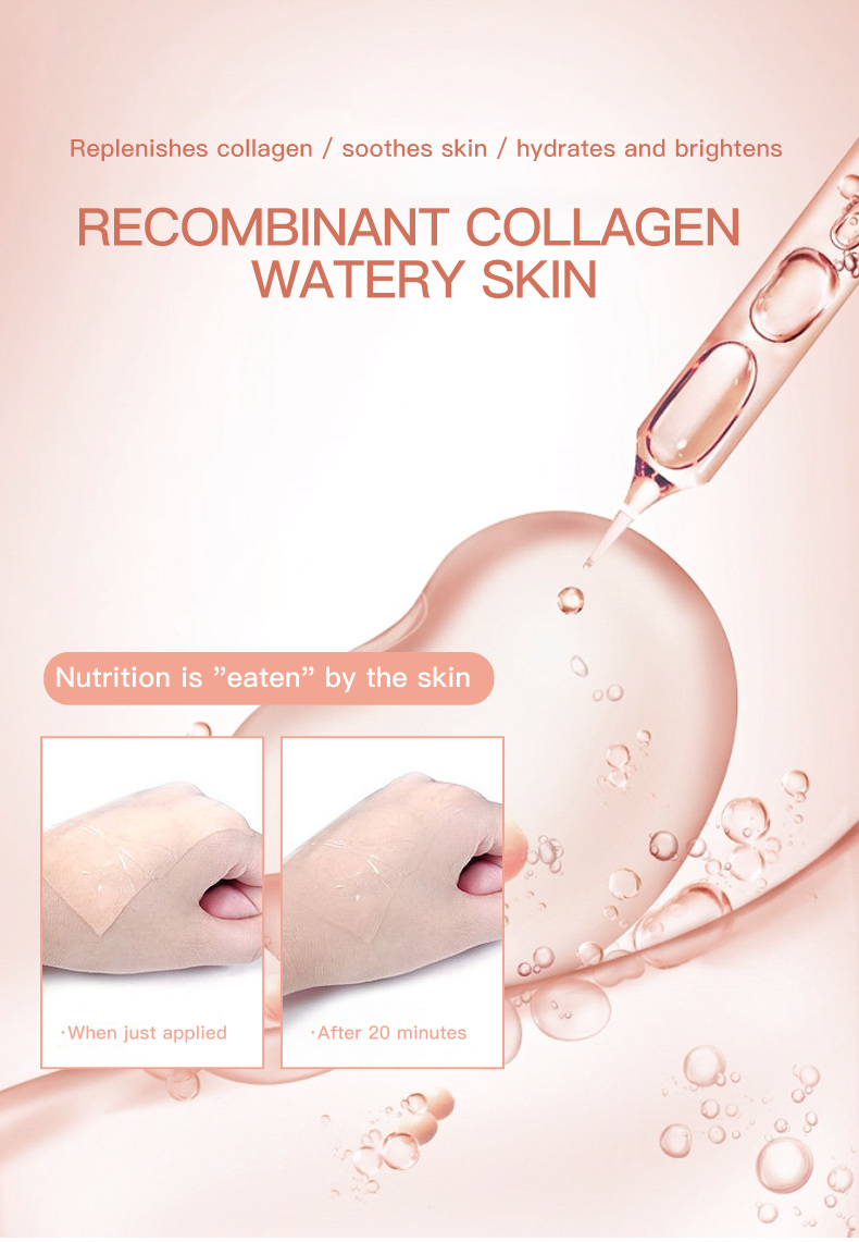 Private Label Korean Bio Deep Collagen Crystal Jelly Clear Beauty Face Masking Sheet Korea Face Facial Masks Skin Care