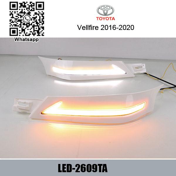 Buy cheap Toyota Vellfire 2016-2020 Car DRL LED Daytime Running Lights autobody parts from wholesalers