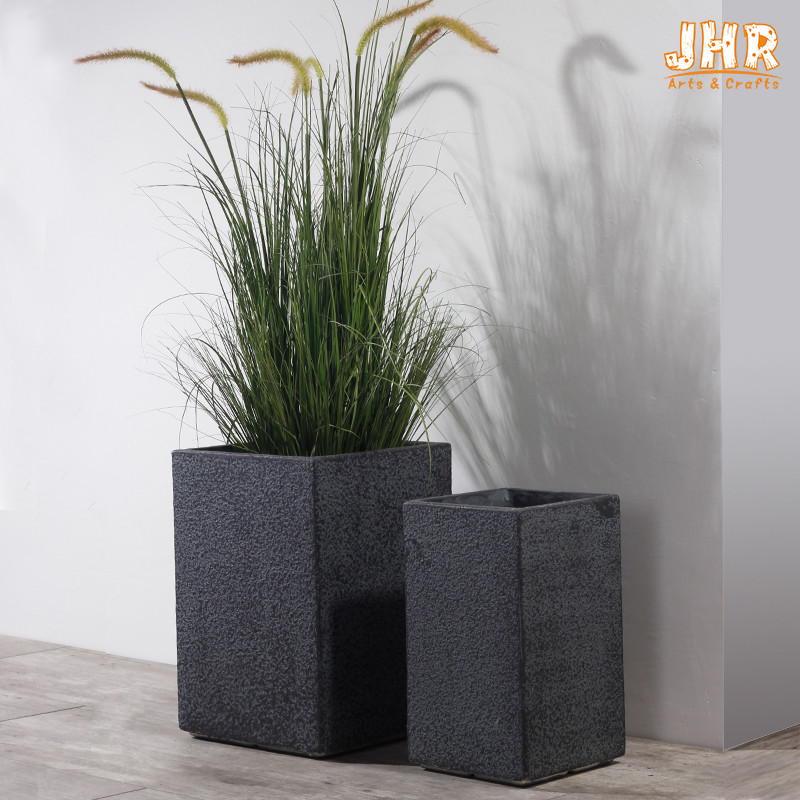 Clay Planters Square Planters Clay Flower Pots Fiberclay Planters MGO Pot Planter Set Garden Planters