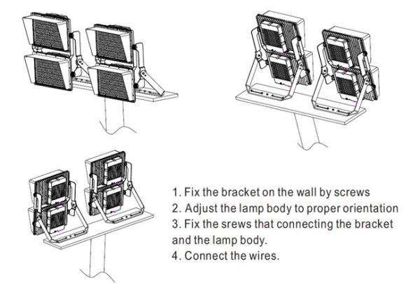 Buy cheap 160LM/W Outdoor Pole Light Fixtures 1000W 4000K 5700K High Output Ultra Bright from wholesalers