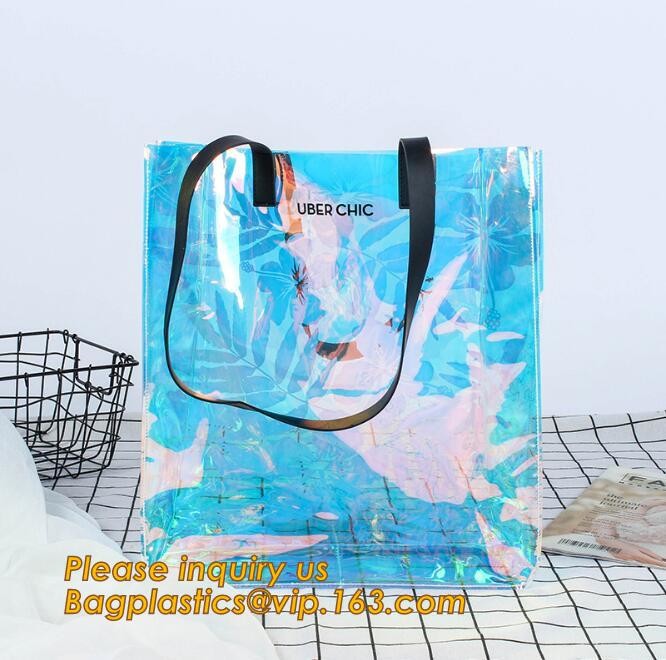 Cosmetic Pink Slider Padded Bag/Holographic k Bag With Bubble,Holographic Metallic Zipper Bubble Bag/Slider Padded