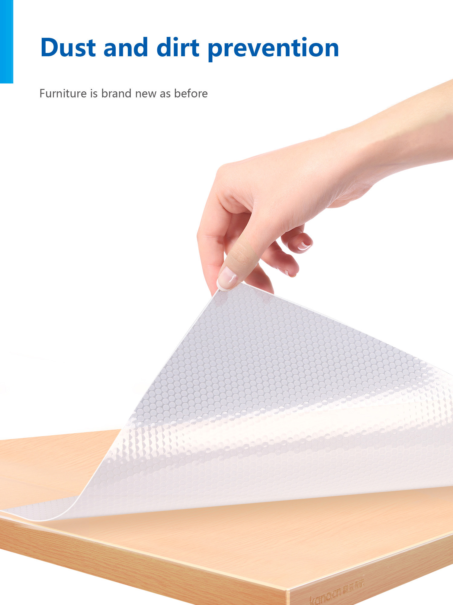 Rectangle Washable Waterproof Eva Kitchen Cabinet Refrigerator Mats Roll for Home