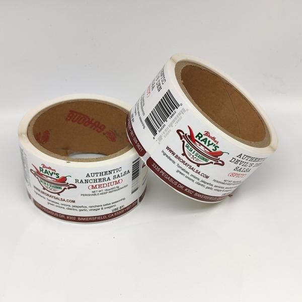 Buy cheap CMYK Printable Preserved Food Adhesive Labels Waterproof Self Adhesive Food Labels from wholesalers