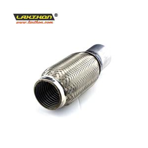 Wholesale Stainless Steel Auto Exhaust Flex Pipe With Inner Braid Flexible Muffler Pipe from china suppliers