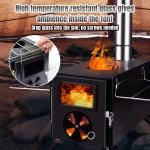 Portable Folding Black Wood Burning Fire Pits Perfect for Outdoor Camping and