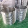 Buy cheap Wedge Wire Screen Mesh Tube Stainless Steel Wire Wrapped Metal Filter Cylinder Liquid Filter Johnson from wholesalers
