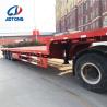 Buy cheap 3 Axle Lowbed Truck Low Bed Flatbed Semi Trailer for Transporting Cargo and Excavator from wholesalers