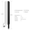 Buy cheap GSM Quad Band Rubber Communication Antennas with 5dBi Gain and Male Straight Connector from wholesalers