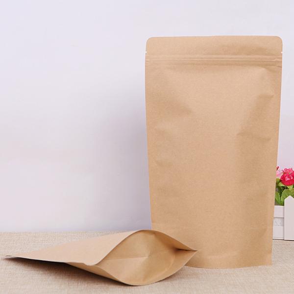 Buy cheap Resealable Doypack Stand Up Pouch k Kraft Paper zipper Bags from wholesalers