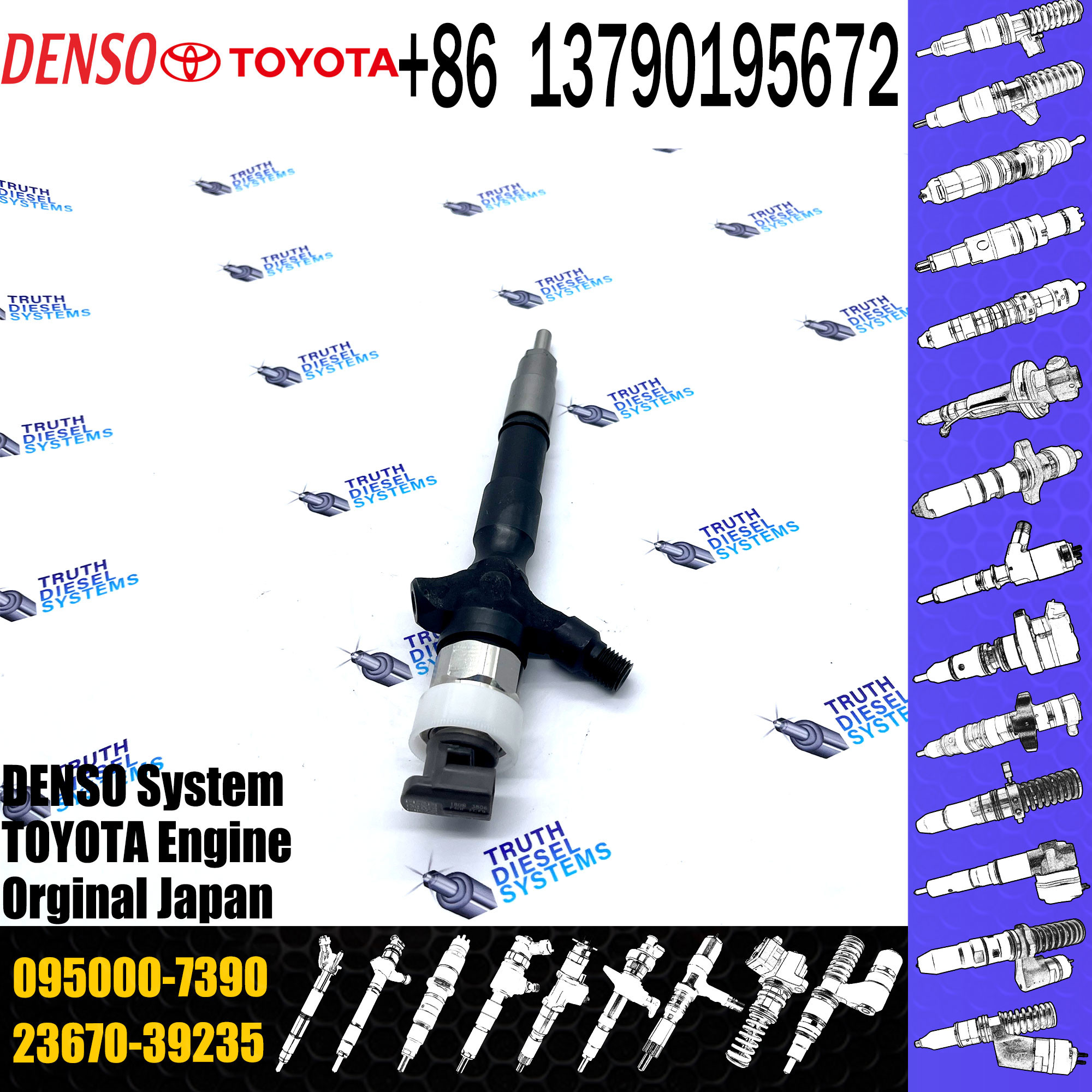 Common rail injector 095000-7390 / common rail injector 095000-6190 injector 095000-7390 / injector 095000-6190
