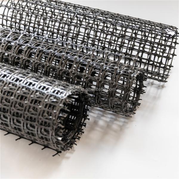PP Biaxial Geogrid 40kn for Road Reinforcement Elite Sale Black Training Road Geo Grids