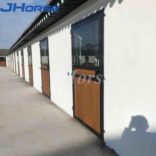 Buy cheap Equestrian Black Portable Steel Bamboo Wooden Horse Box Stable Stalls from wholesalers
