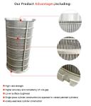 Polishing Wedge Wire Screen with Wire size 2x3mm and Slot Opening 0.02mm-15mm