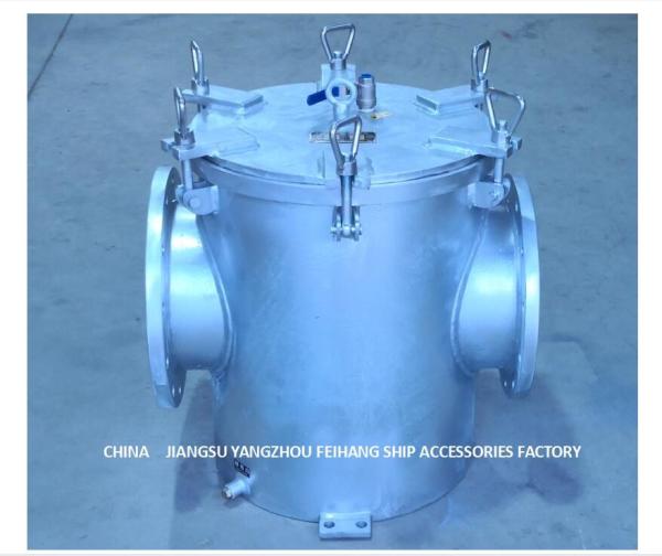 Buy cheap Straight-Through Carbon Steel Galvanized Seawater Filter For Auxiliary Machine Seawater Pump Inlet AS300 CB/T497-2012 from wholesalers