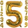 Buy cheap Gold Aluminum Foil Number 0-9 Balloons for Wedding and Party Decoration from wholesalers