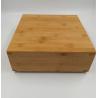 Buy cheap Eco Friendly Bamboo Storage Box Wooden Coffee Box 30x30x10cm Delicate Appearance from wholesalers