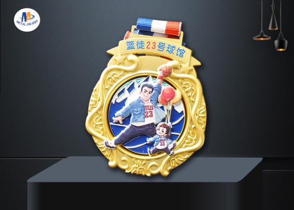 Buy cheap Zinc Alloy 76.2*3mm Youth Basketball Medals from wholesalers