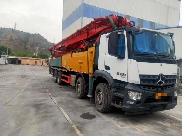 Buy cheap Mercedes-Benz Truck Mounted 56m Long Boom Concrete Pump with 2.6mm Vibrating Amplitude from wholesalers