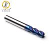 Buy cheap CNC 0.4 Grain Carbide Square End Mills With Nano Blue Coating from wholesalers