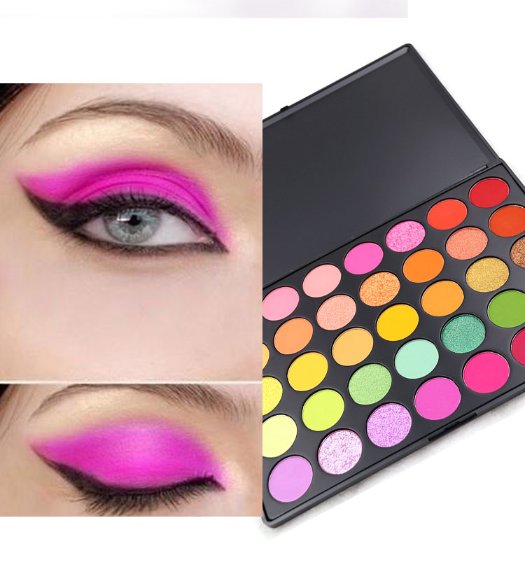 Custom your own private label eyeshadow palette 35 color cosmetics makeup eyeshadow palette