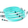 Buy cheap Fiber Optical MTP MPO Patch Cable , Blue 8 Core Multimode Fiber Optic Cable from wholesalers
