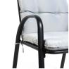 Buy cheap Leisure Outdoor Furniture Removable Stackable Folding Iron Metal Chair with Arm from wholesalers