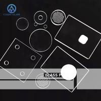 Buy cheap 3mm Glass Cover Plate Heat Tempered Frosted Drilling Holes For Lighting product