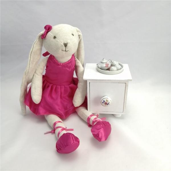 Buy cheap Custom Stuffed Animal Toy Baby Comforter Plush Bunny Wearing Dress ODM OEM from wholesalers