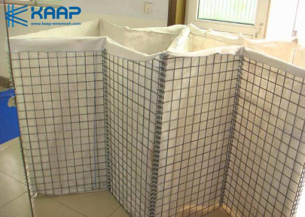 Buy cheap Hot Dipped Wire Mesh Rock Retaining Wall , Decorative Gabion Baskets Defensive Container Barrier from wholesalers