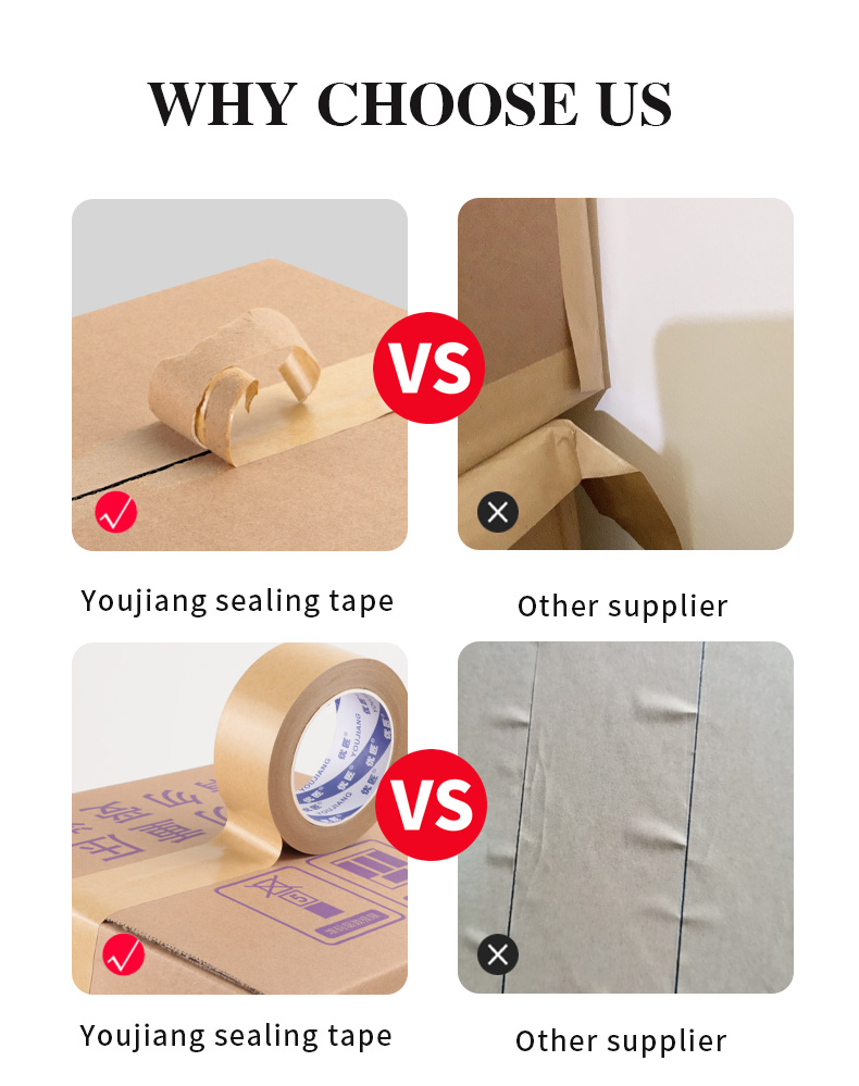 Brown Waterproof 140mic Custom Printed Custom Kraft Shipping Tape