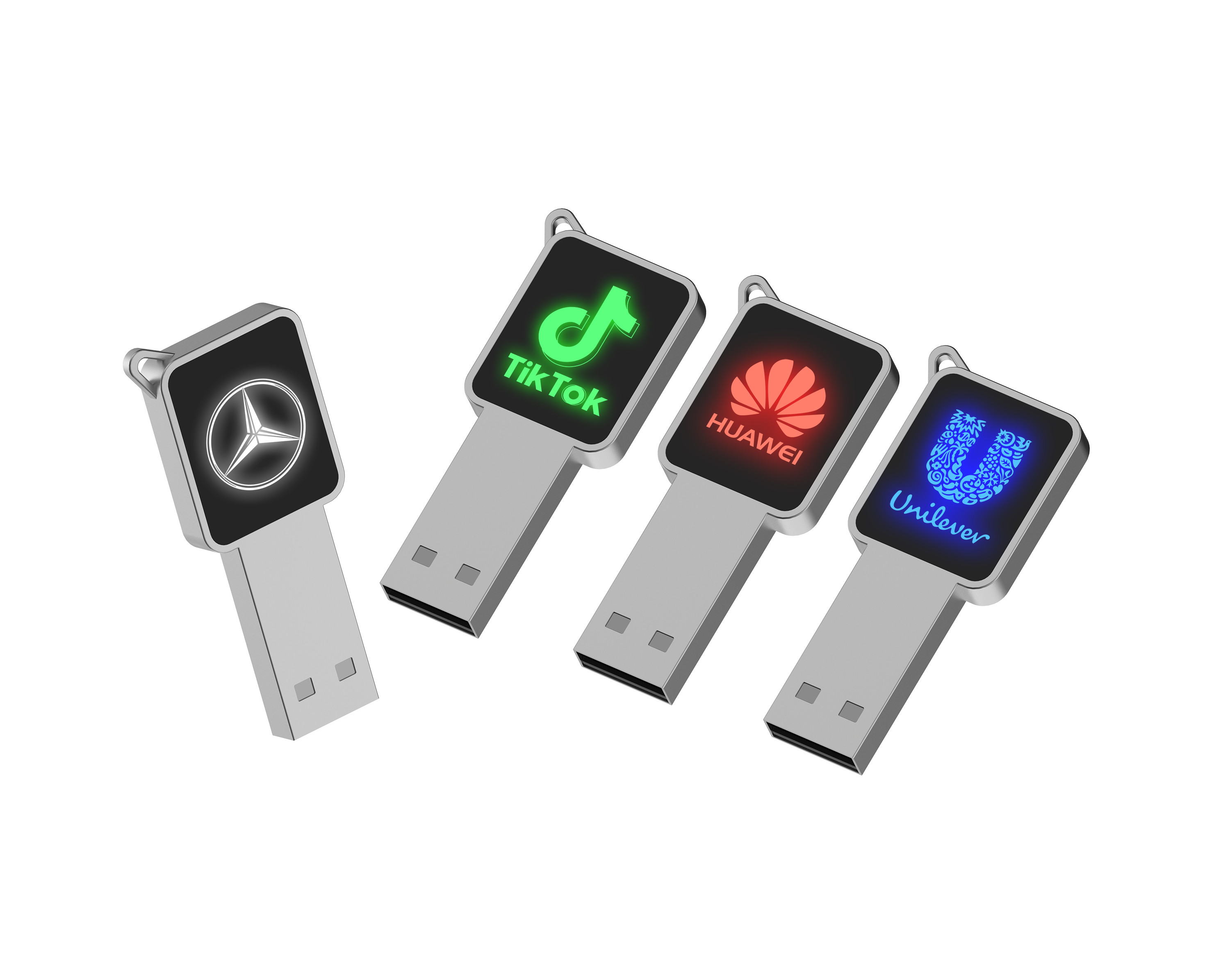 High Speed USB Flash Drive With Metal/Plastic Body LED Light Shine When Working