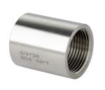 Stainless Steel 304 Pipe Coupling Fitting 3/4" x 3/4" Female Coupler Connector