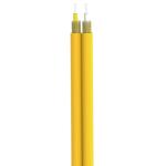 1 Core FTTH Waterproof Armored Outdoor Yellow Fiber Optic Cable for Country